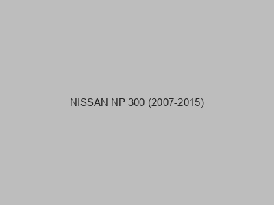 Enganches económicos para NISSAN NP 300 (2007-2015)